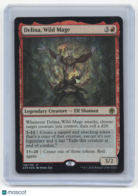 2021 MTG Delina, Wild Mage Adventures in the Forgotten Realms #138/281