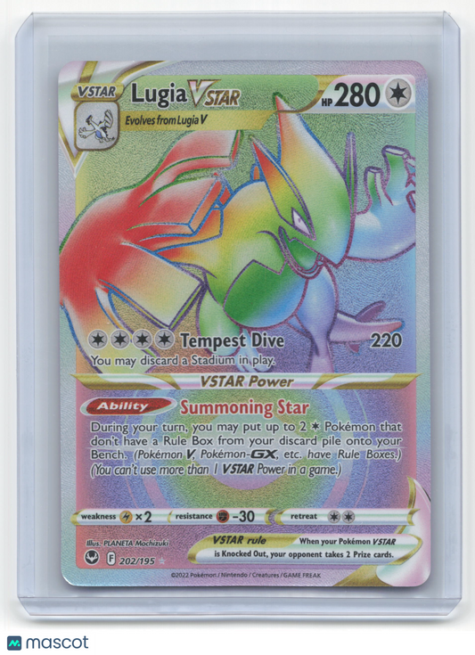2022 Pokemon Lugia VSTAR Silver Tempest #202/195 Near Mint