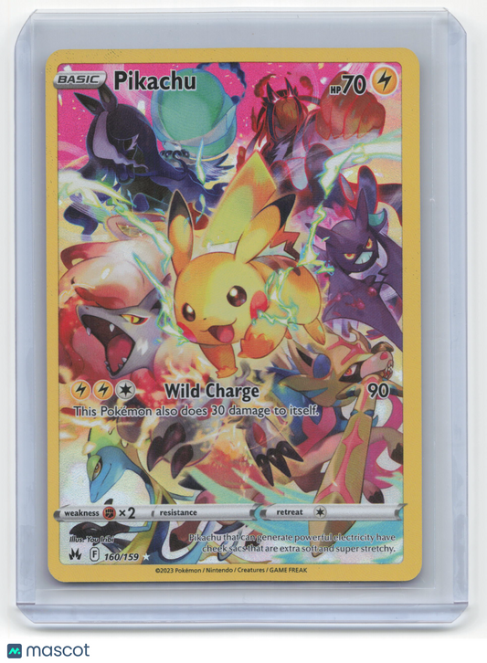 2023 Pokemon Pikachu Crown Zenith #160/159 Lightly Played