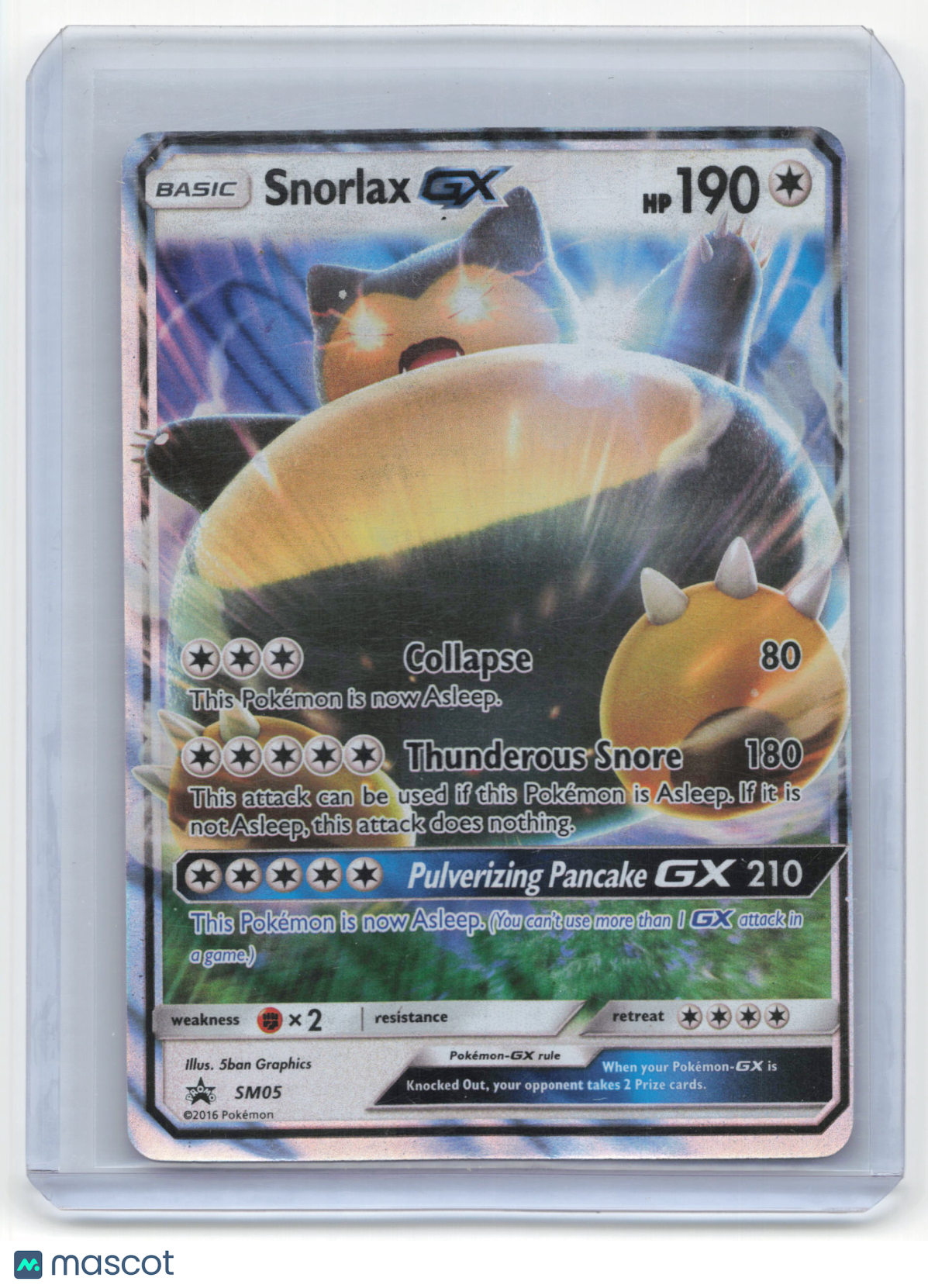 2016 Pokemon Snorlax GX SM Black Star Promos #SM05 Near Mint