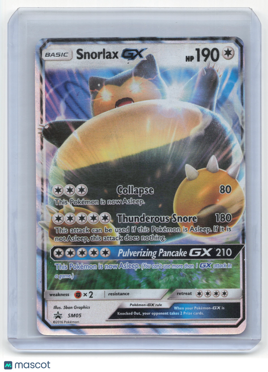 2016 Pokemon Snorlax GX SM Black Star Promos #SM05 Near Mint