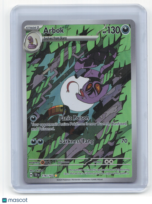 2024 Pokemon Arbok Temporal Forces #176/162 Near Mint