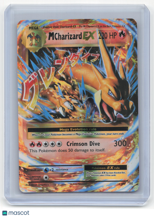 2016 Pokemon M Charizard EX Evolutions #13/108 Lightly Played
