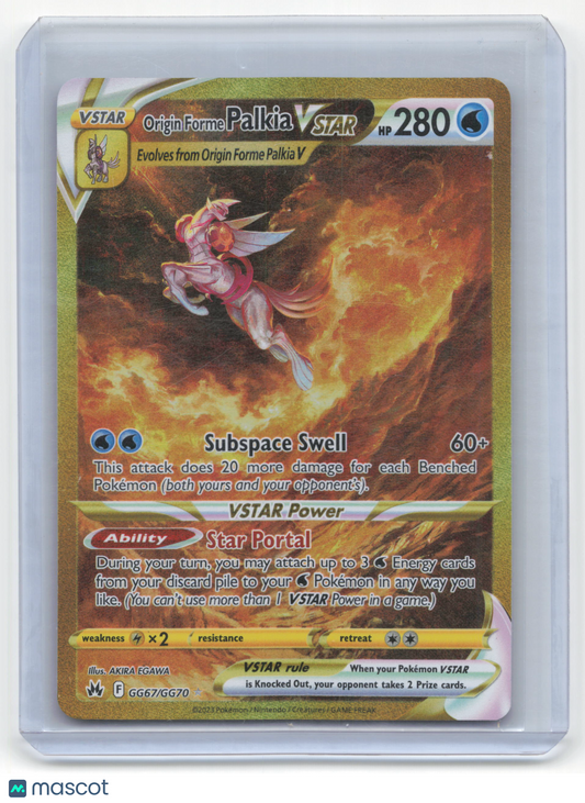 2023 Pokemon Origin Forme Palkia VSTAR Crown Zenith: Galarian Gallery #GG67/GG70