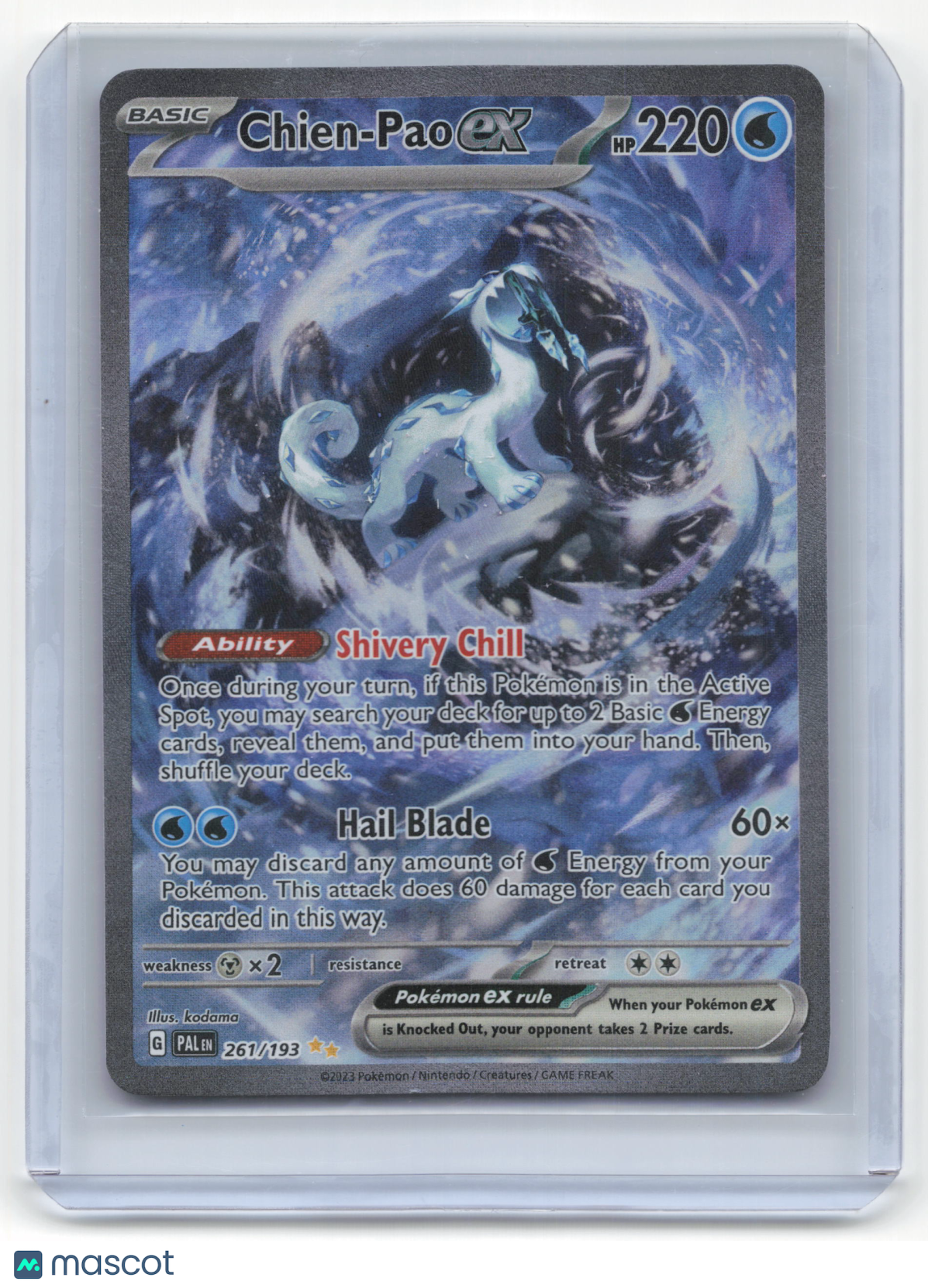 2023 Pokemon Chien-Pao EX Paldea Evolved #261/193 NM