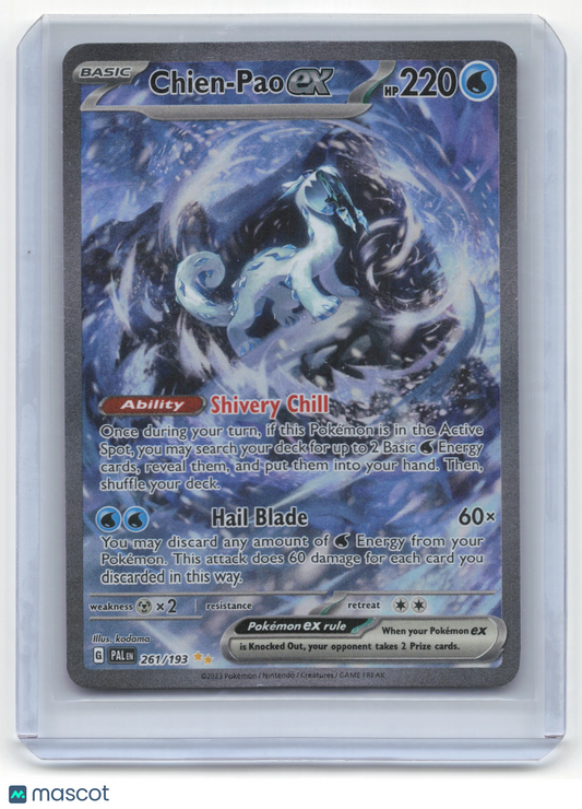 2023 Pokemon Chien-Pao EX Paldea Evolved #261/193 NM