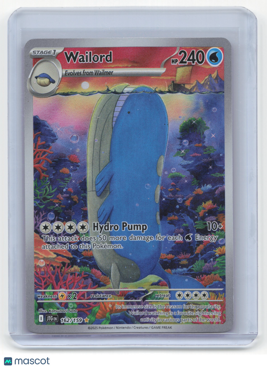 2025 Pokemon Wailord Journey Together #162/159 NM