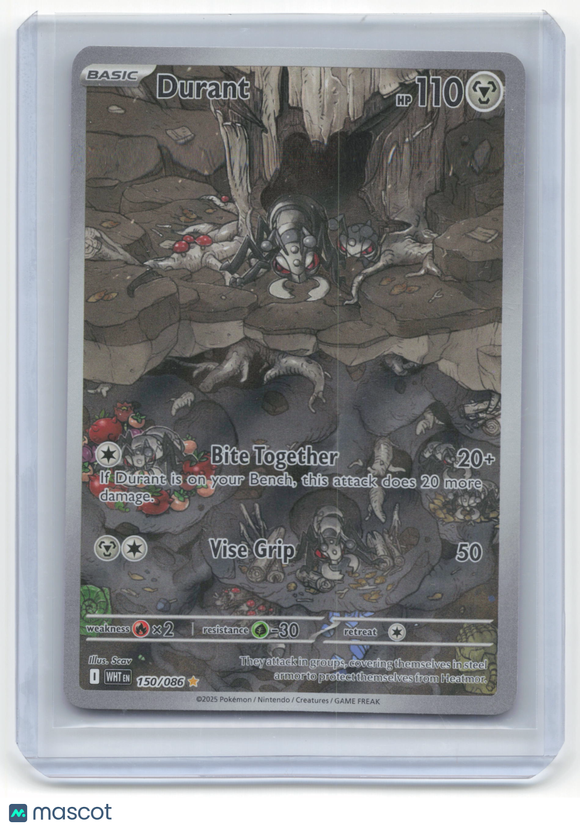 2025 Pokemon Durant White Flare #150/86 NM