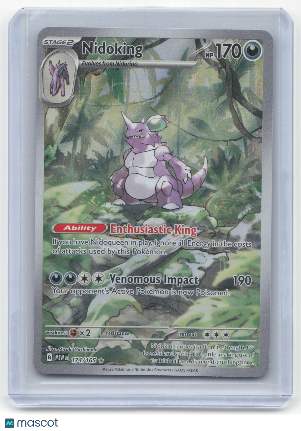 2023 Nidoking Pokemon 151 #174/165 NM
