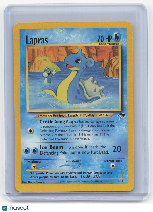 2001 Pokemon Lapras Southern Islands #12/18 Near Mint