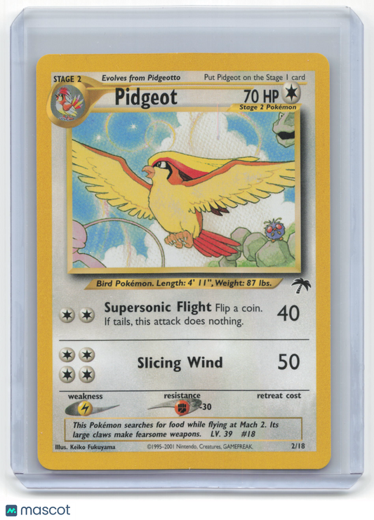 2001 Pokemon Pidgeot Southern Islands #2/18 Near Mint