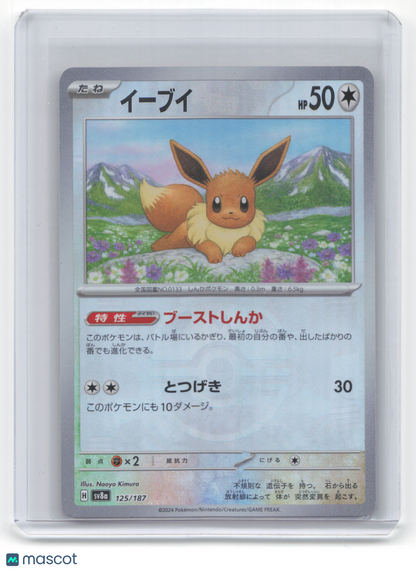 2024 Pokemon Eevee Terastal Festival ex #125/187 Japanese Masterball Pattern NM