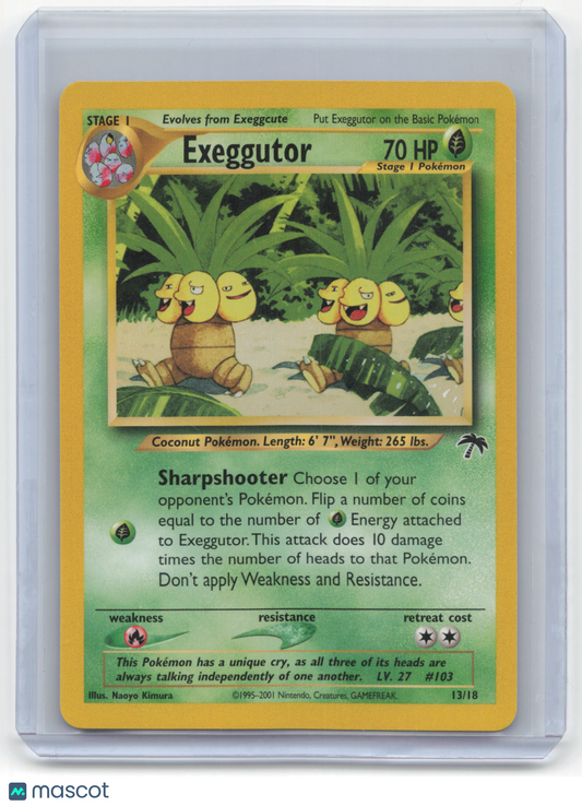 2001 Pokemon Exeggutor Southern Islands #13/18 Near Mint