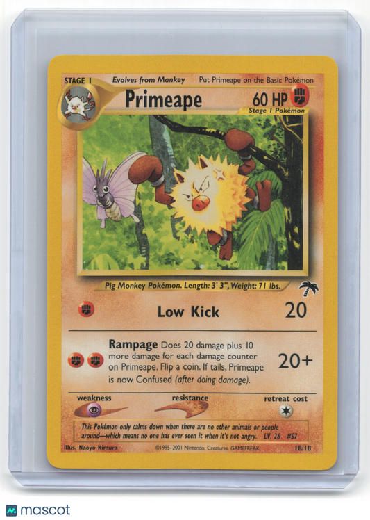 2001 Pokemon Primeape Southern Islands #18/18 Near Mint