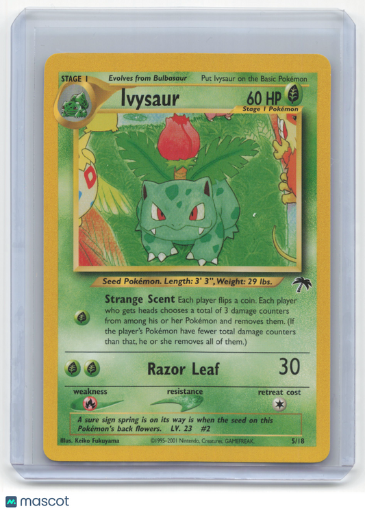 Pokemon Ivysaur 2001 Southern Islands #5/18 Near Mint