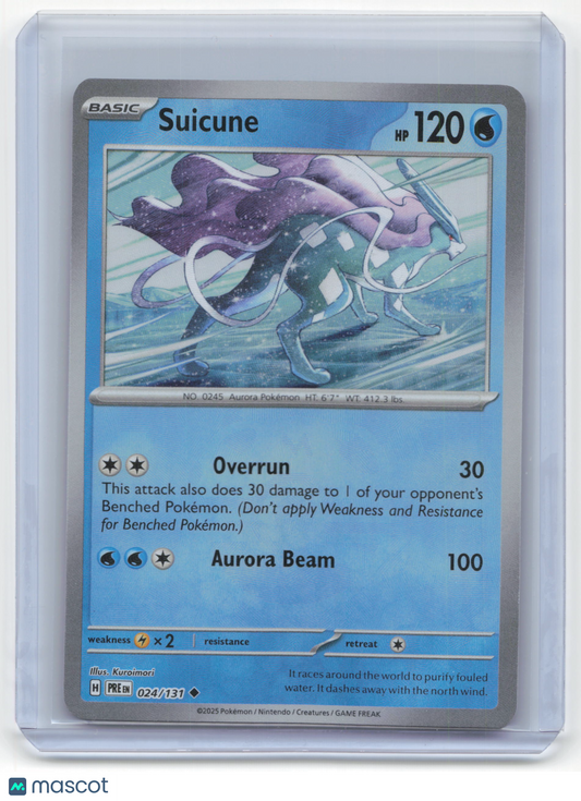2025 Pokemon SV Suicune Prismatic Evolutions #024/131 Masterball Pattern NM