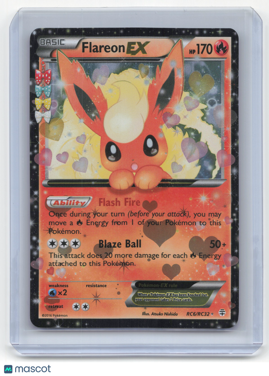 2016 Pokemon Flareon EX Generations #RC6/RC32 Near Mint