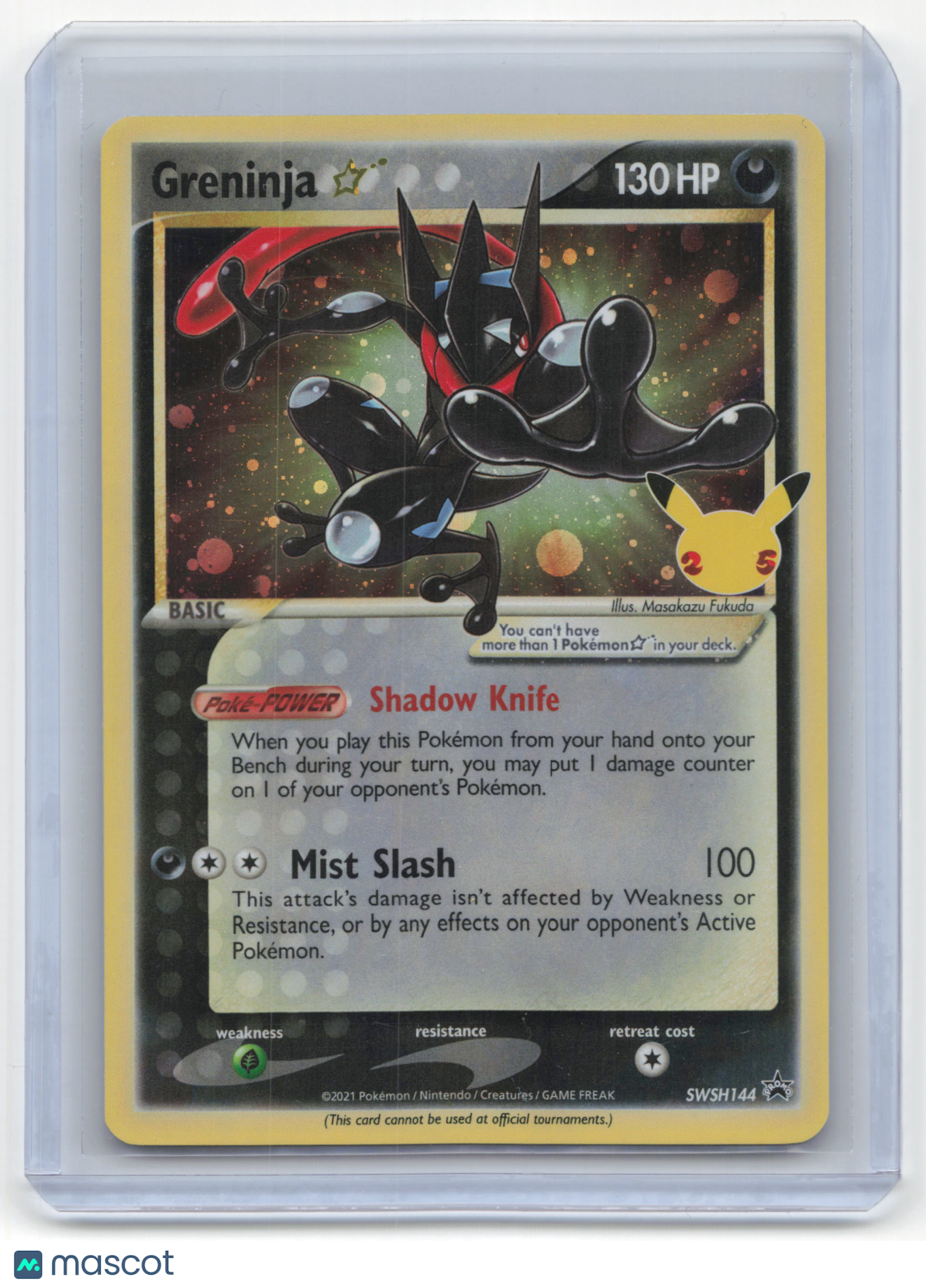 2021 Pokemon Greninja SWSH Black Star Promos #SWSH144 Near Mint