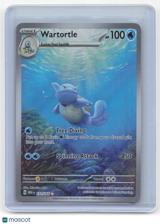 2023 Wartortle Pokemon 151 #171/165 Near Mint