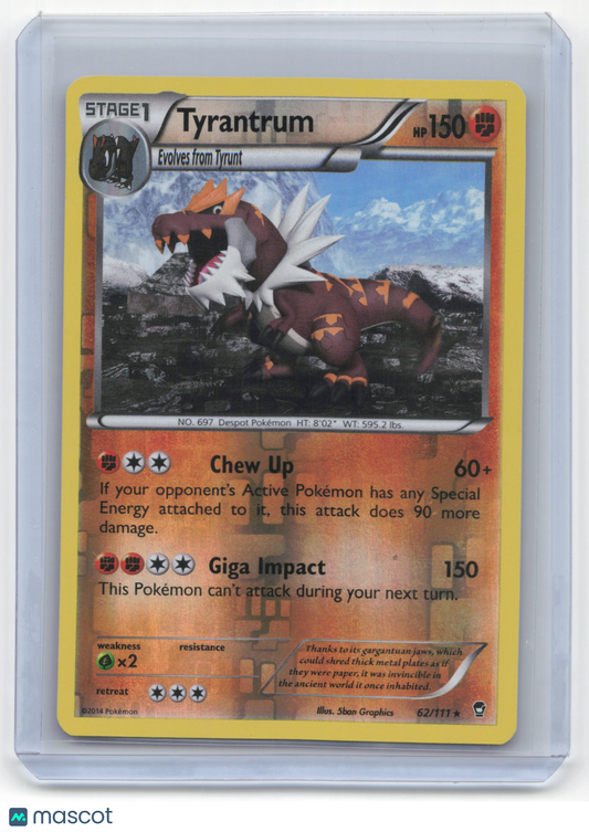 2014 Pokemon Tyrantrum Furious Fists #62/111 Lightly Played