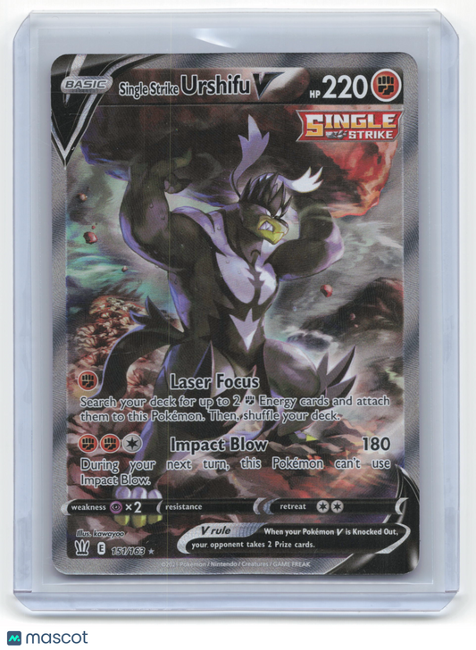 2021 Pokemon Single Strike Urshifu V Battle Styles #151/163 Near Mint