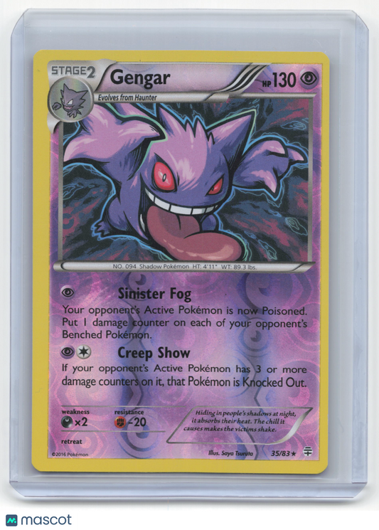2016 Pokemon Gengar Generations #35/83 Near Mint