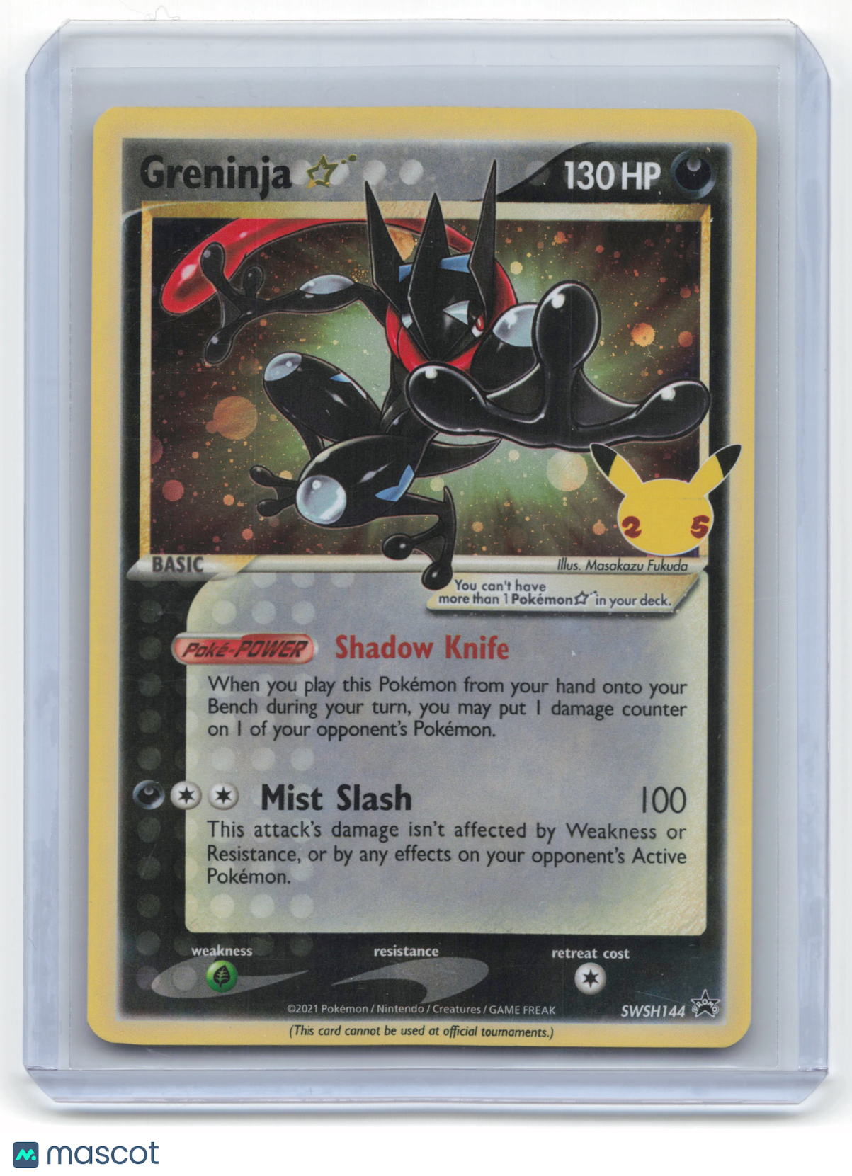 2021 Pokemon Greninja SWSH Black Star Promos #SWSH144 Near Mint