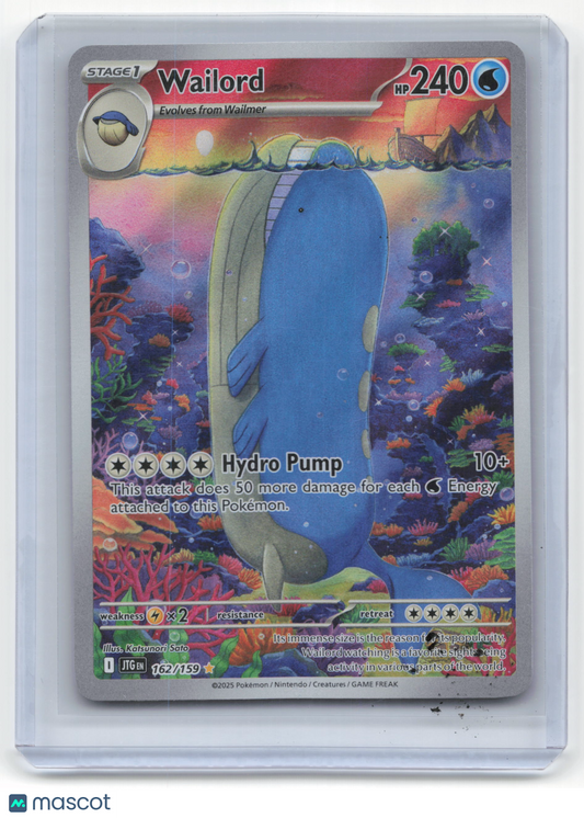 2025 Pokemon Wailord Journey Together #162/159 Near Mint