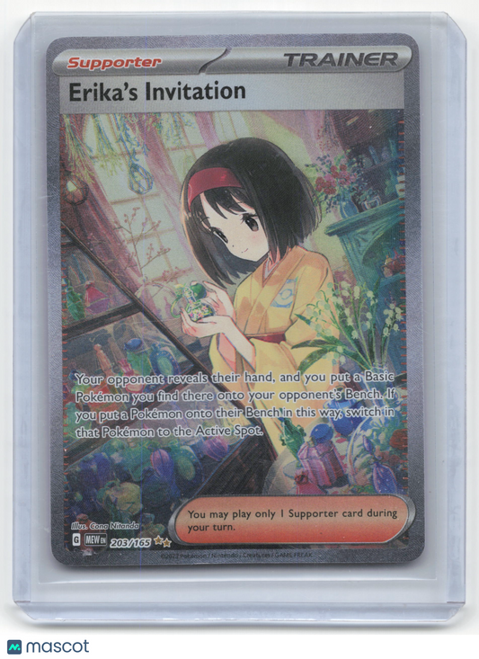 2022 Erika's Invitation Pokemon 151 #203/196 Near Mint