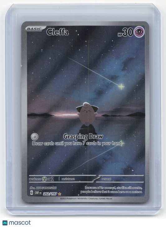 2023 Pokemon Cleffa Obsidian Flames #202/197 Near Mint