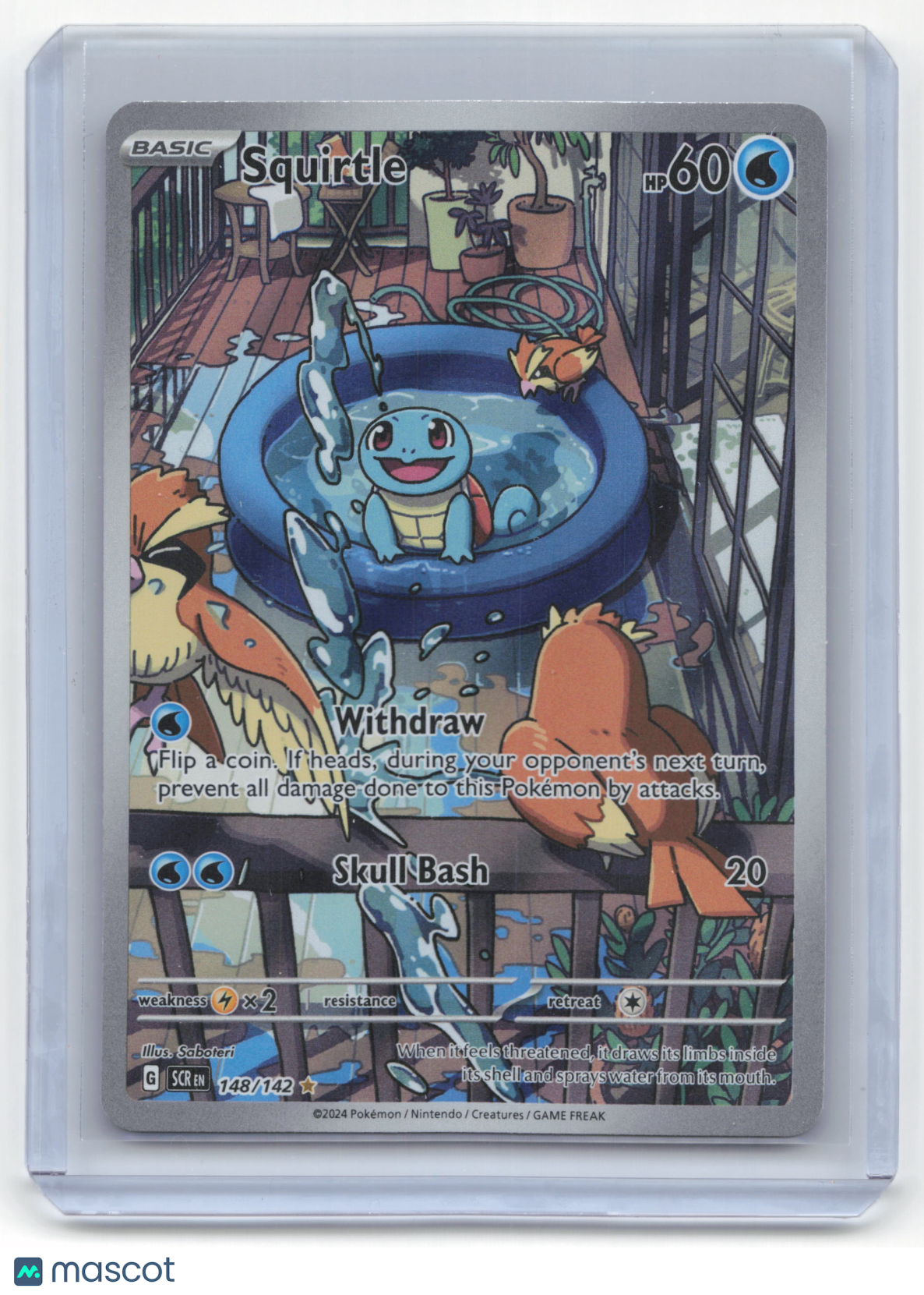 2024 Pokemon Squirtle Stellar Crown #148/142 Near Mint