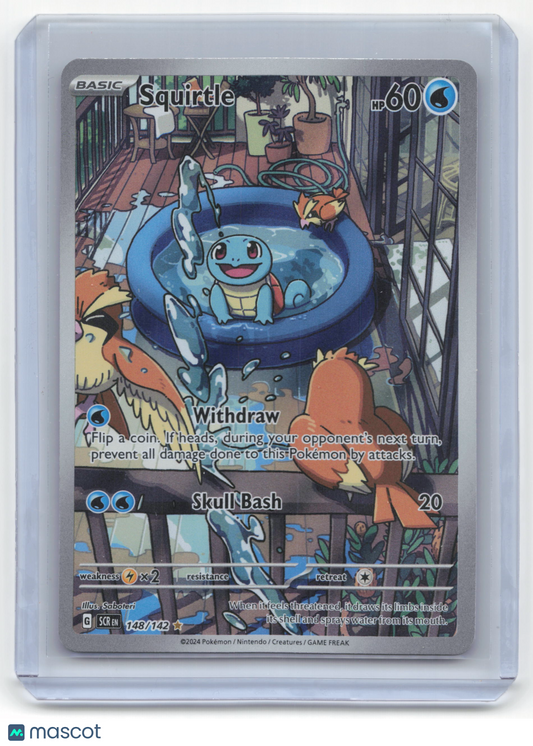 2024 Pokemon Squirtle Stellar Crown #148/142 Near Mint