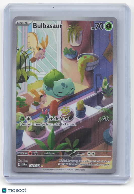 2024 Pokemon Bulbasaur Stellar Crown #143/142 Near Mint