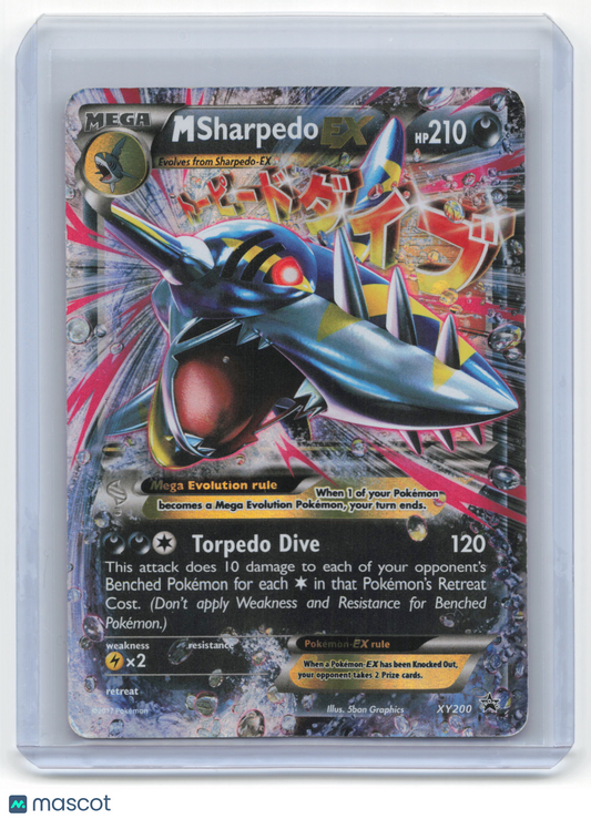 2017 Pokemon M Sharpedo EX XY Black Star Promos #XY200 Near Mint