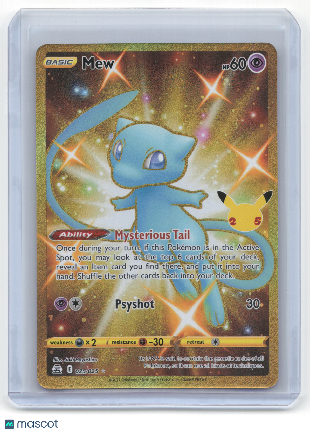 2021 Pokemon Mew Celebrations: Classic Collection #25/25 Near Mint