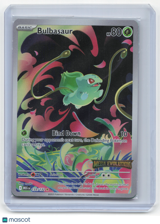 2025 Pokemon Bulbasaur Mega Evolution #133/132 (Stamped) (Sealed)