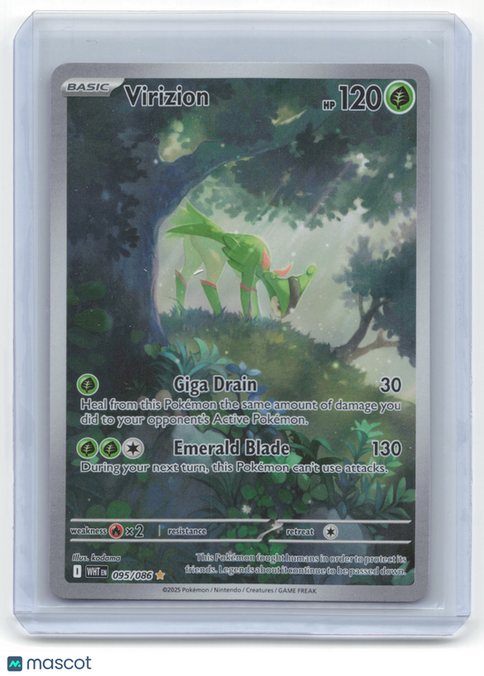 2025 Pokemon Virizion White Flare #95/86 Near Mint