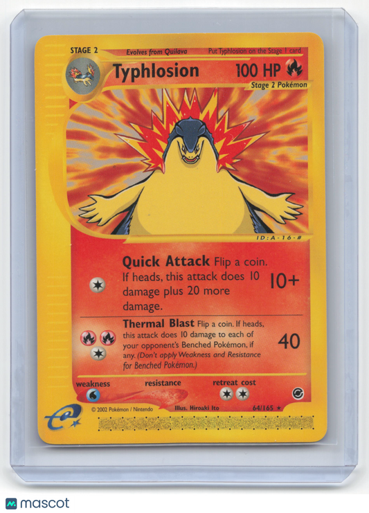 2002 Pokemon Typhlosion Expedition Base Set #64/165 Near Mint