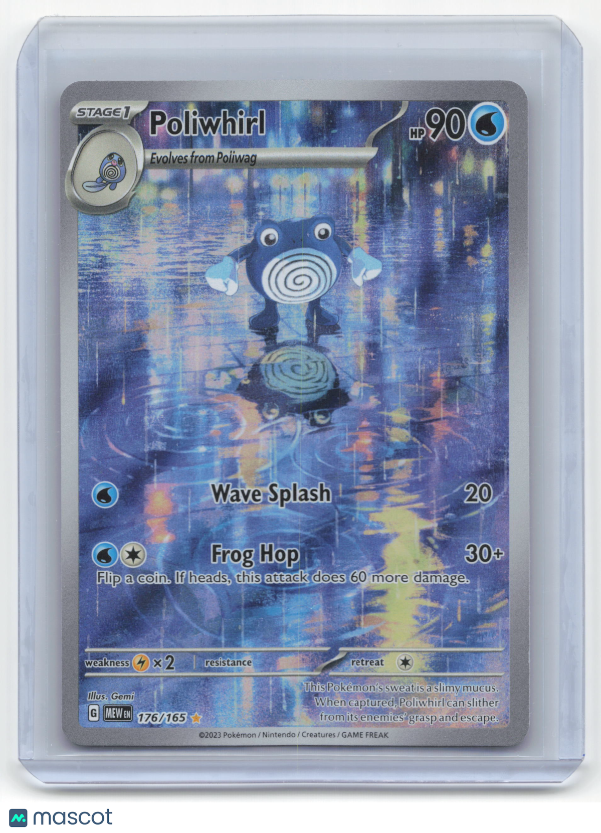 2023 Poliwhirl Pokemon 151 #176/165 Near Mint