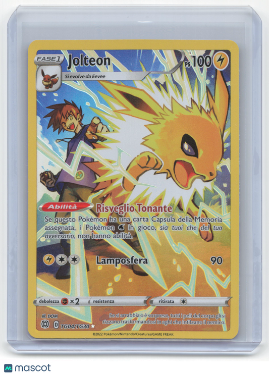 2022 Pokemon Jolteon Brilliant Stars: Trainer Gallery #TG04/TG30 Italian NM
