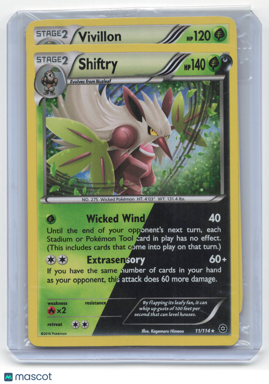Pokemon Shiftry, Vivillon Steam Siege, BREAKthrough #11/114, #15/162 [SEALED] - Papa Joey's Collectibles