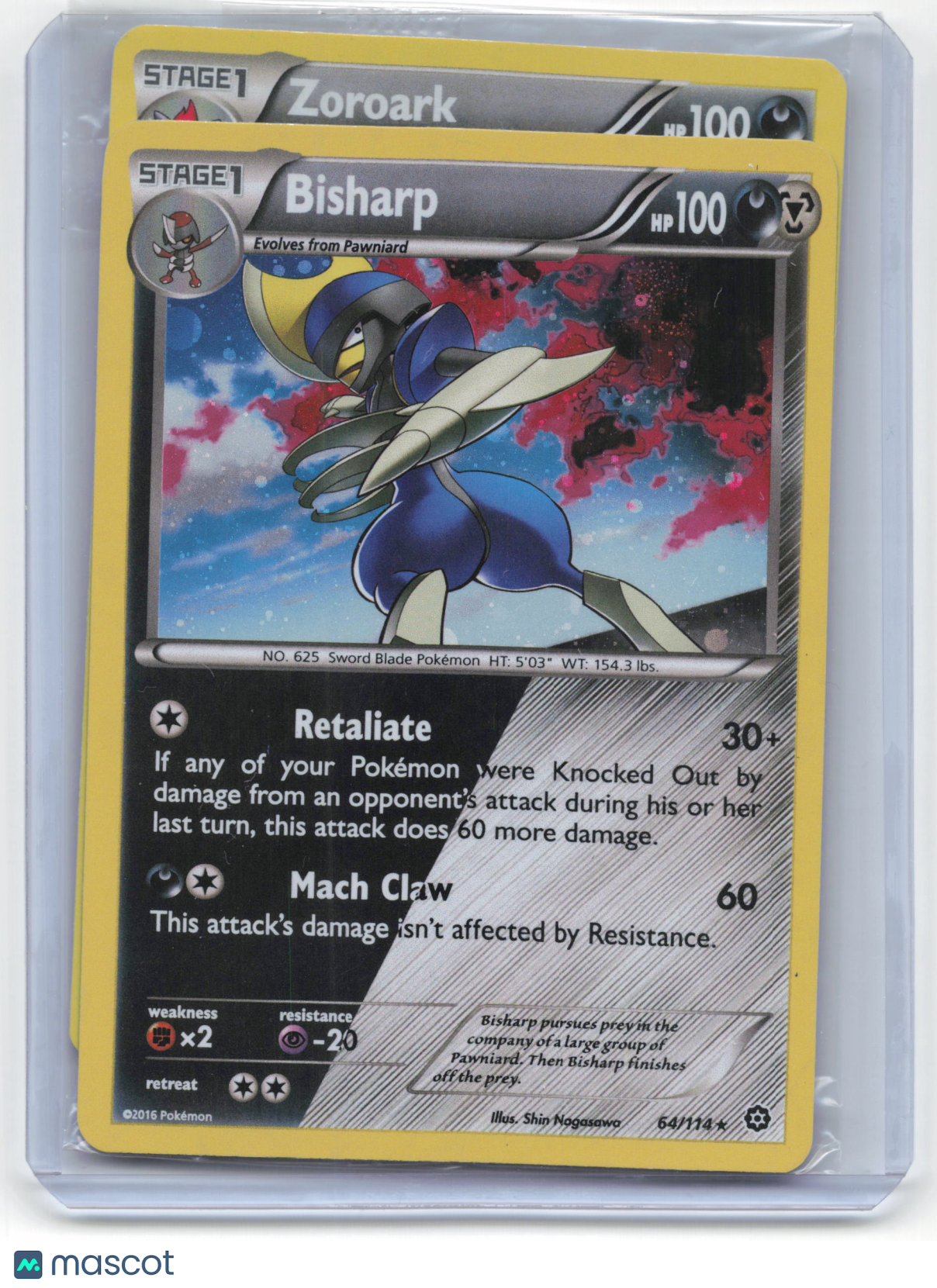 Pokemon Bisharp, Zoroark Steam Siege, BREAKthrough #64/114, #91/162 [SEALED] - Papa Joey's Collectibles