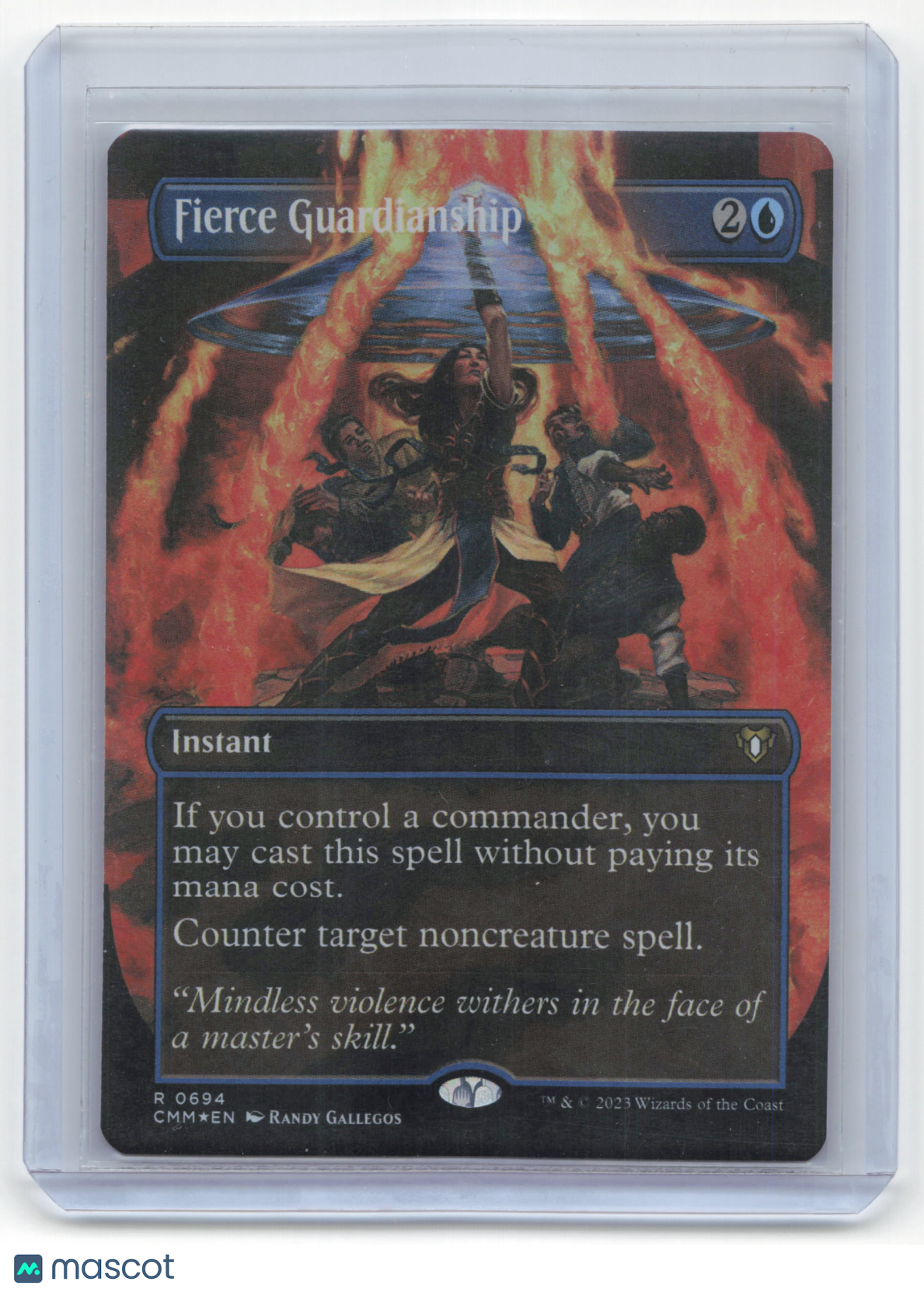 2023 Magic: The Gathering Fierce Guardianship CMM #0694 Foil (Borderless) NM - Papa Joey's Collectibles
