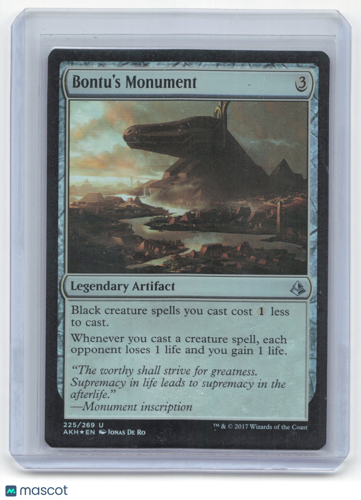 2017 Magic: The Gathering Bontu's Monument Amonkhet #225/269 Near Mint - Papa Joey's Collectibles