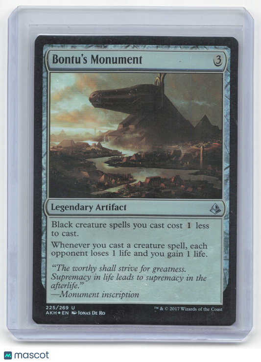 2017 Magic: The Gathering Bontu's Monument Amonkhet #225/269 Near Mint - Papa Joey's Collectibles