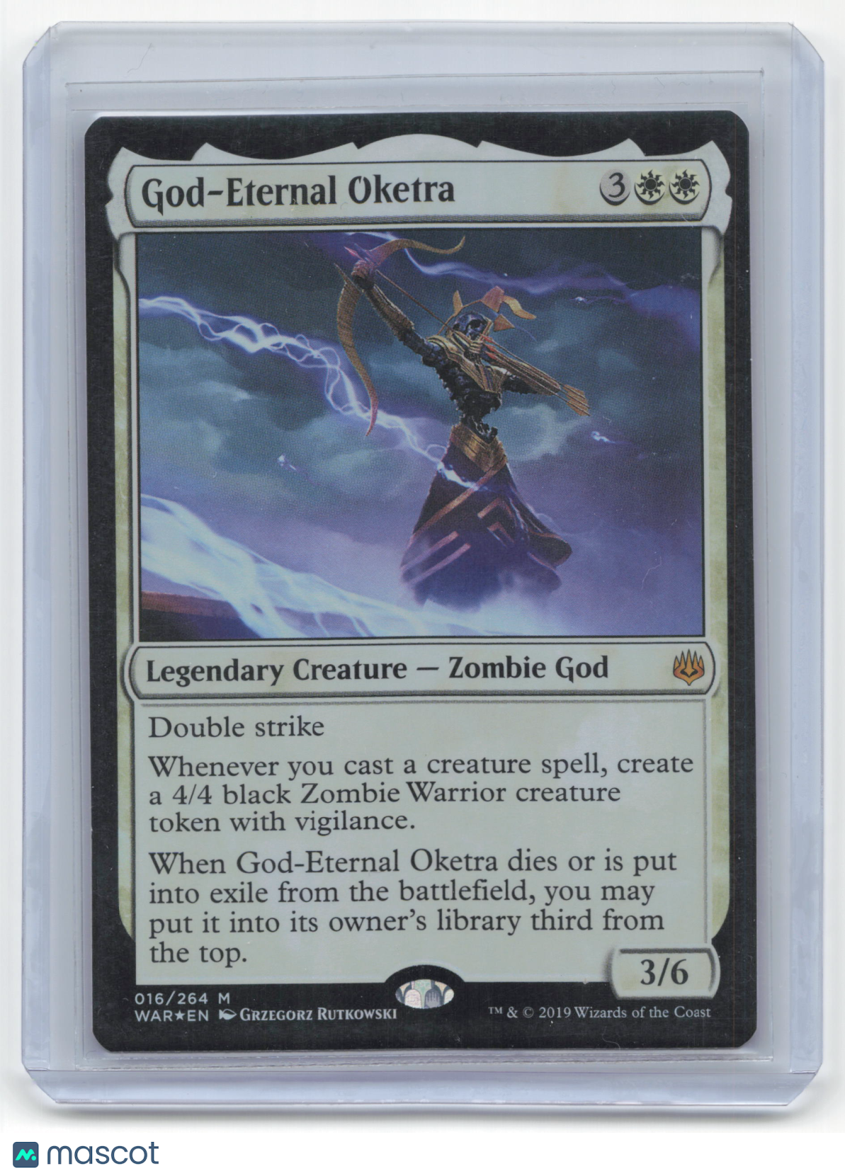 2019 Magic: The Gathering God-Eternal Oketra War of the Spark #016/264 Foil NM - Papa Joey's Collectibles