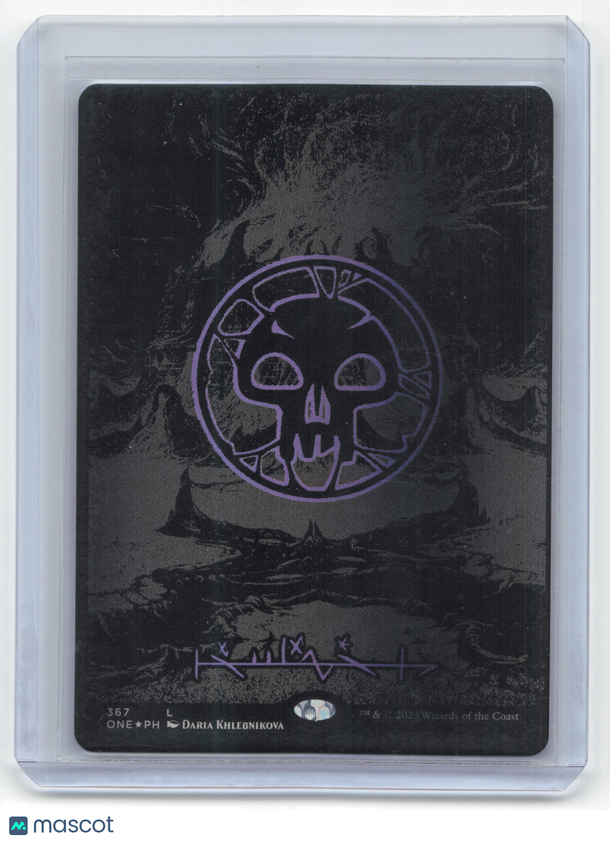 2023 Magic: The Gathering Swamp ONE #367 Oilslick Raised Foil Near Mint - Papa Joey's Collectibles