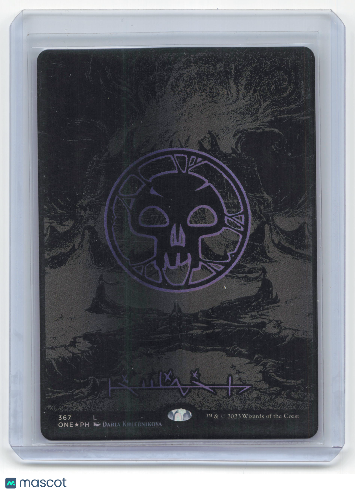 2023 Magic: The Gathering Swamp ONE #367 Oilslick Raised Foil Near Mint - Papa Joey's Collectibles