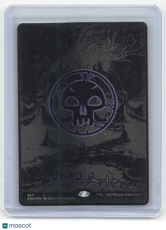 2023 Magic: The Gathering Swamp ONE #367 Oilslick Raised Foil Near Mint - Papa Joey's Collectibles