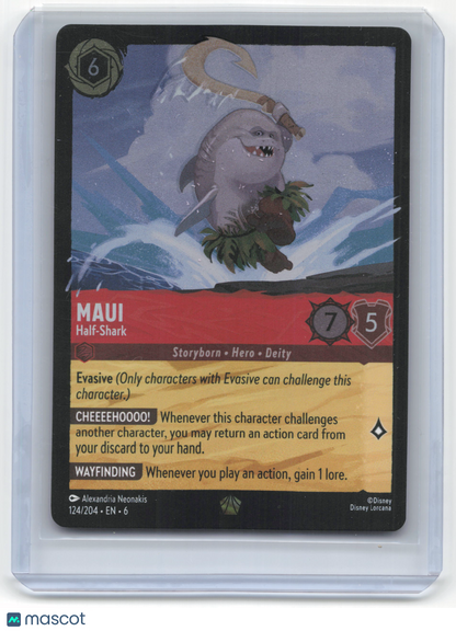 2024 Lorcana—Maui (Half-Shark) #124/204 Azurite Sea— Legendary NM